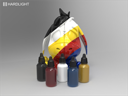 Набор пигментов по 7 мл.(синий,белый, черный, желтый 2.0, красный) 1676